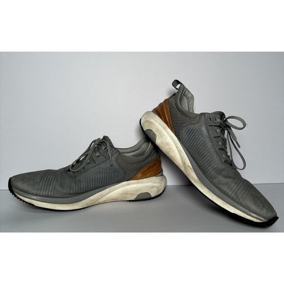 TR1 LUXE MEN'S SHOES SIZE 10 M GRAY NUBUCK LACE UP Johnston & Murphy - Picture 2 of 8